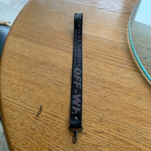 black off-white lanyard (long version)